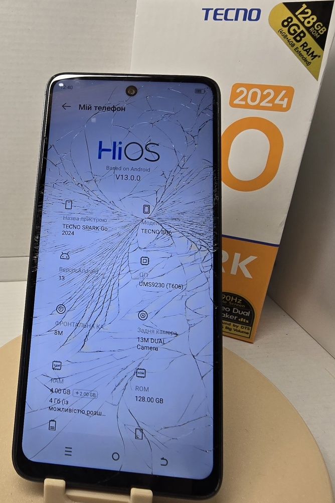 Tecno Spark Go 2024 4/128 з дефектом