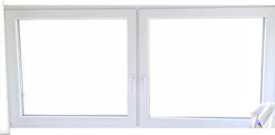 Okno PCV białe, uchylno - rozwierne w wym. 108 x 228 cm