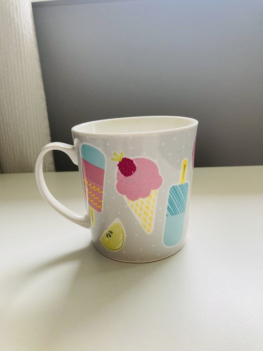 Kubek duzy Home&You z lodami 10x10cm porcelana