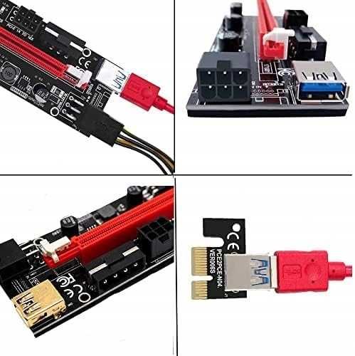 Adapter Riser karta SATA 15pin VER009 USB 3.0 PCI-E Express 1X do 16X