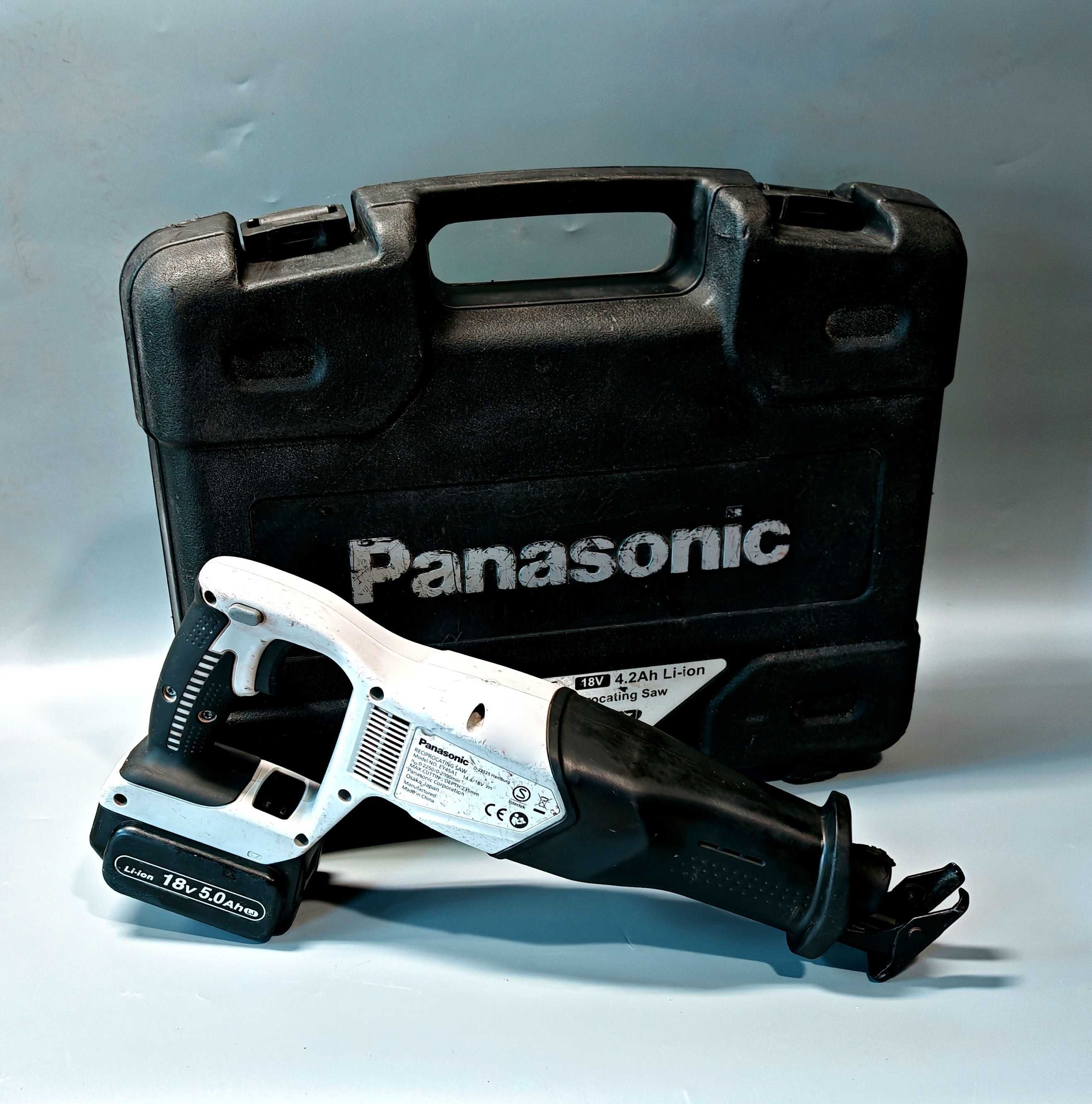 Piła Szablasta Panasonic EY45A1 18V/14V + Aku 5.0 AH B Mocna Kufer !!