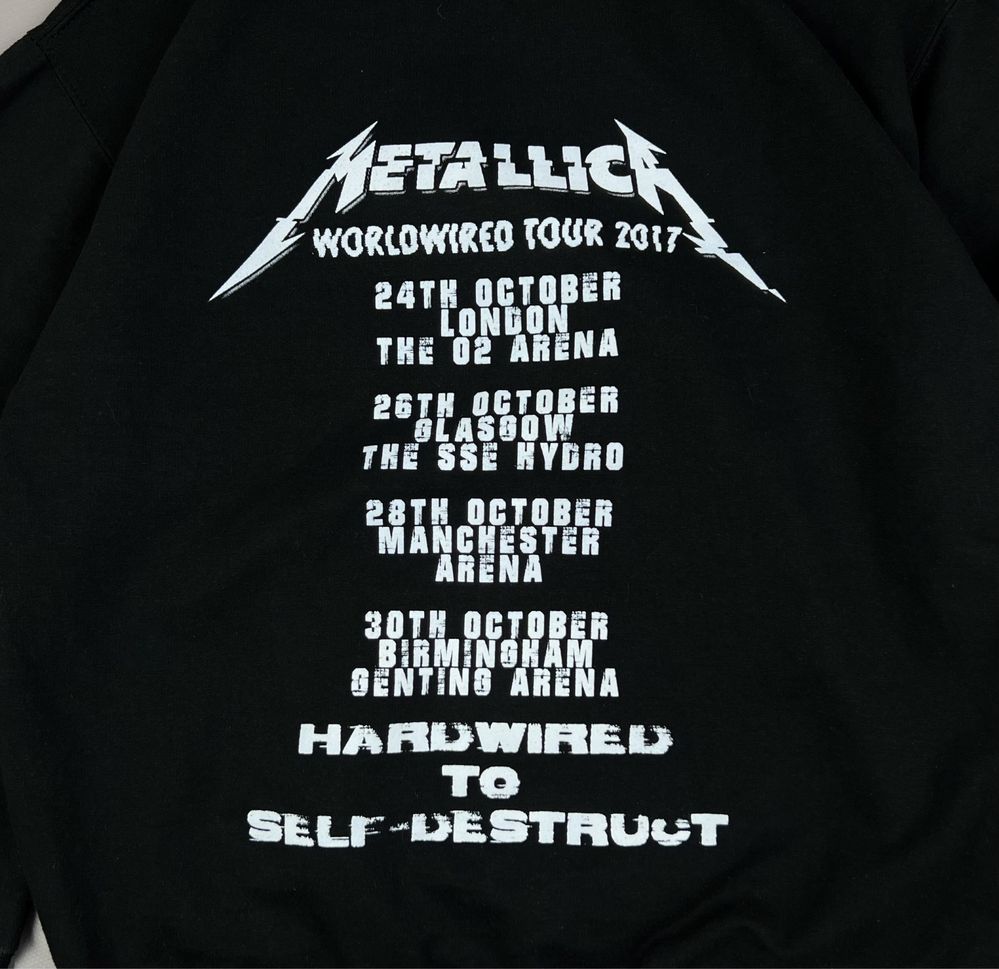 Худі Metallica Hardwired To Self Destruct Ідеал Розмір С-М Оверсайз