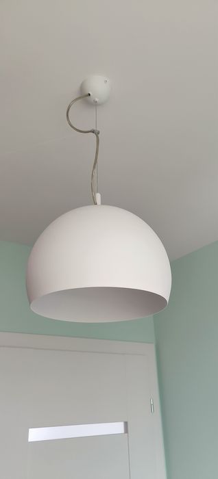 Klosz lampa sufitowa biała