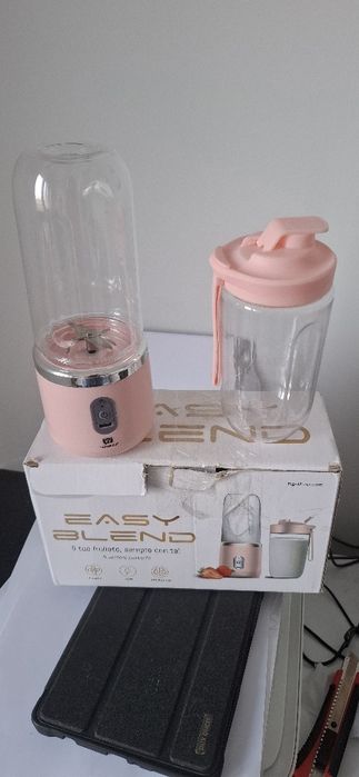 Blender USB C 2x Bidony  Różowy