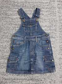 H&M L.O.G.G. LOGG Sukienka spódnica jeansowa rozmiar 104 ogrodniczka