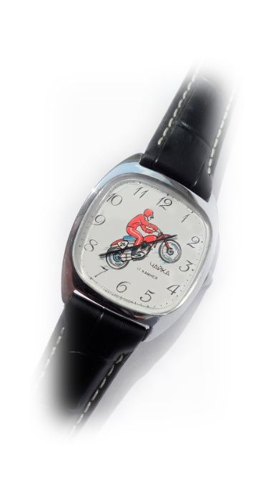 «МОТОСПОРТ_ЧАЙКА» часы МУЖСКИЕ, МЕХАНИКА наручные сделано в СССР 70-х.