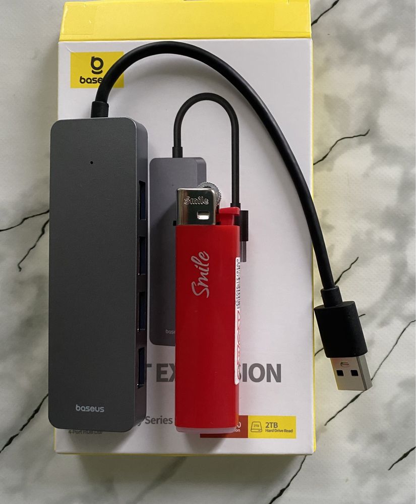 Адаптер Usb Hub Baseus 4в1 4xUSB 3.0