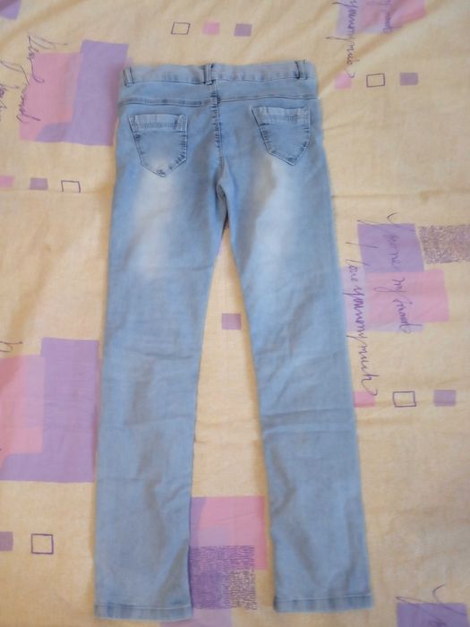 Синие брюки, джинсы для  девочки на 10- 11 лет Waikiki,джинсы.