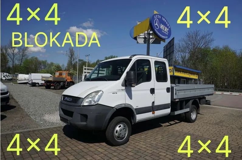 Iveco 45C15 4x4 doka brygadówka skrzynia wywrotka HDS żuraw  Możliwość Nałożenia na samochód Dowolnej Zabudowy