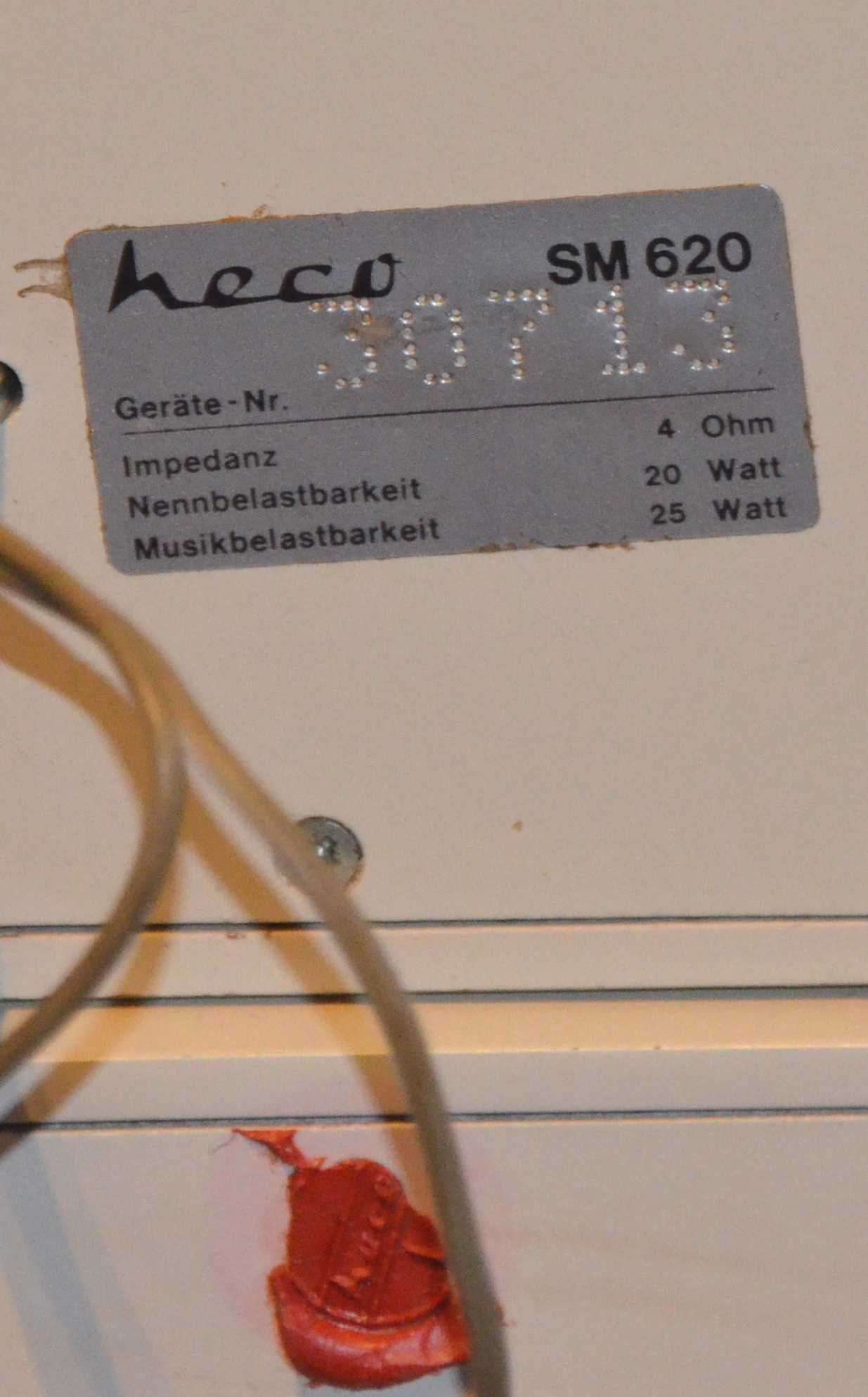 Heco SM 620 l Monitory Kolumny Vintage Białe