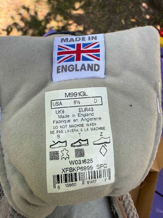 ОРИГІНАЛ! New Balance 991 Made in UK Grey 40 42 43 44 44.5 45 | M991GL