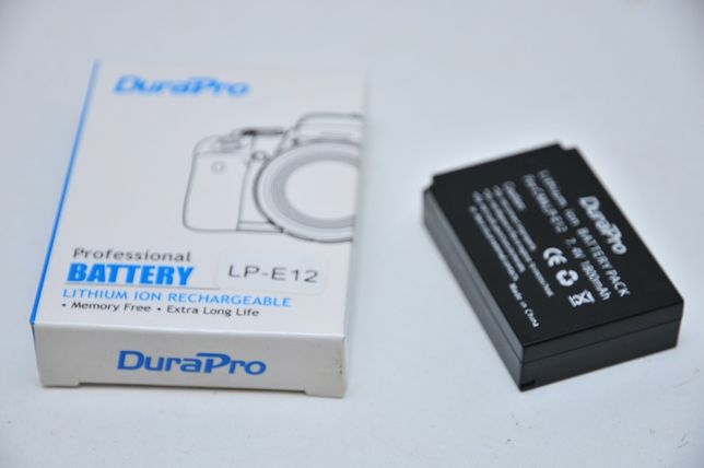 LP-e12 Аккумулятор Durapro для Canon EOS M2 M3 M10 M50 M100 M200 100D