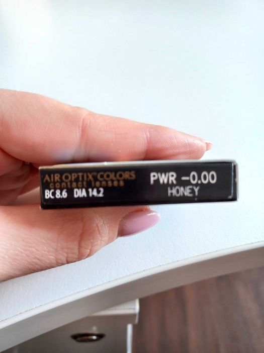 Soczewki kolorowe, miodowe