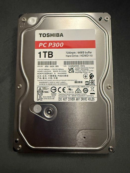 Toshiba 1Tb 7200 + WD Green 500GB 5400