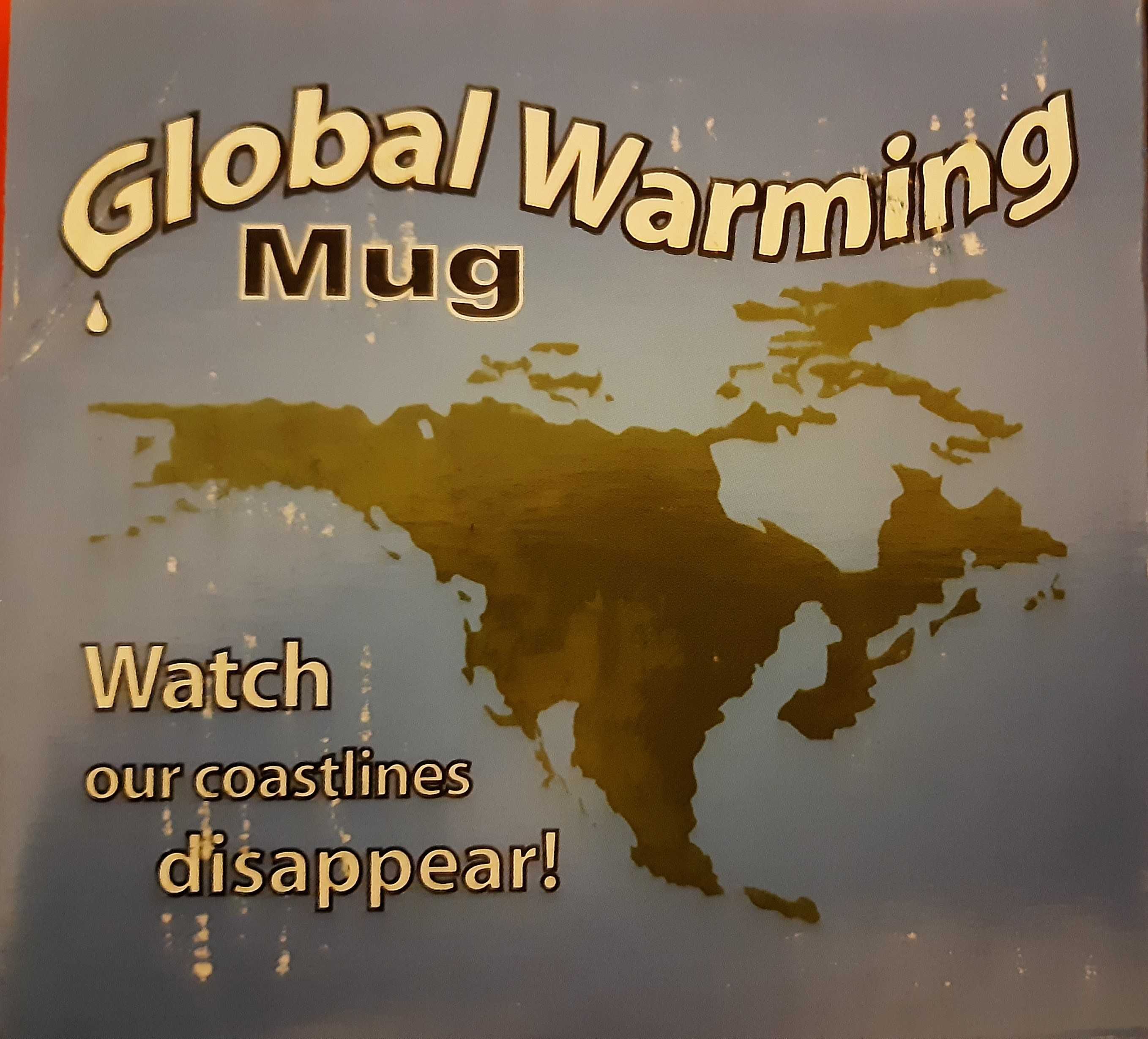 Caneca "Global warming" - Mostra o efeito do aquecimento global