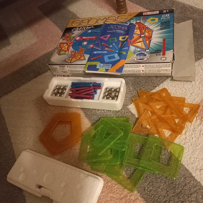 Klocki magnetyczne geomag glitter