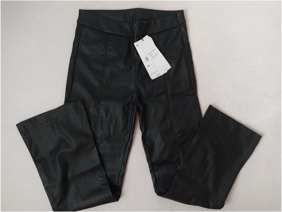Spodnie z imitacji skóry XXS 32 przed kostkę