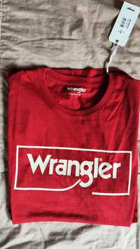Wrangler czerwony t-shirt rozm L XL