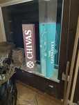 Plafon slupek na butelke WHISKY CHIVAS i THEGLENLIVET reklama