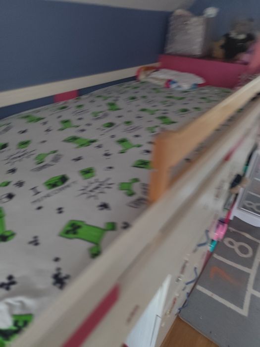 Łóżko dziecięce Komi z biurkiem  Komi