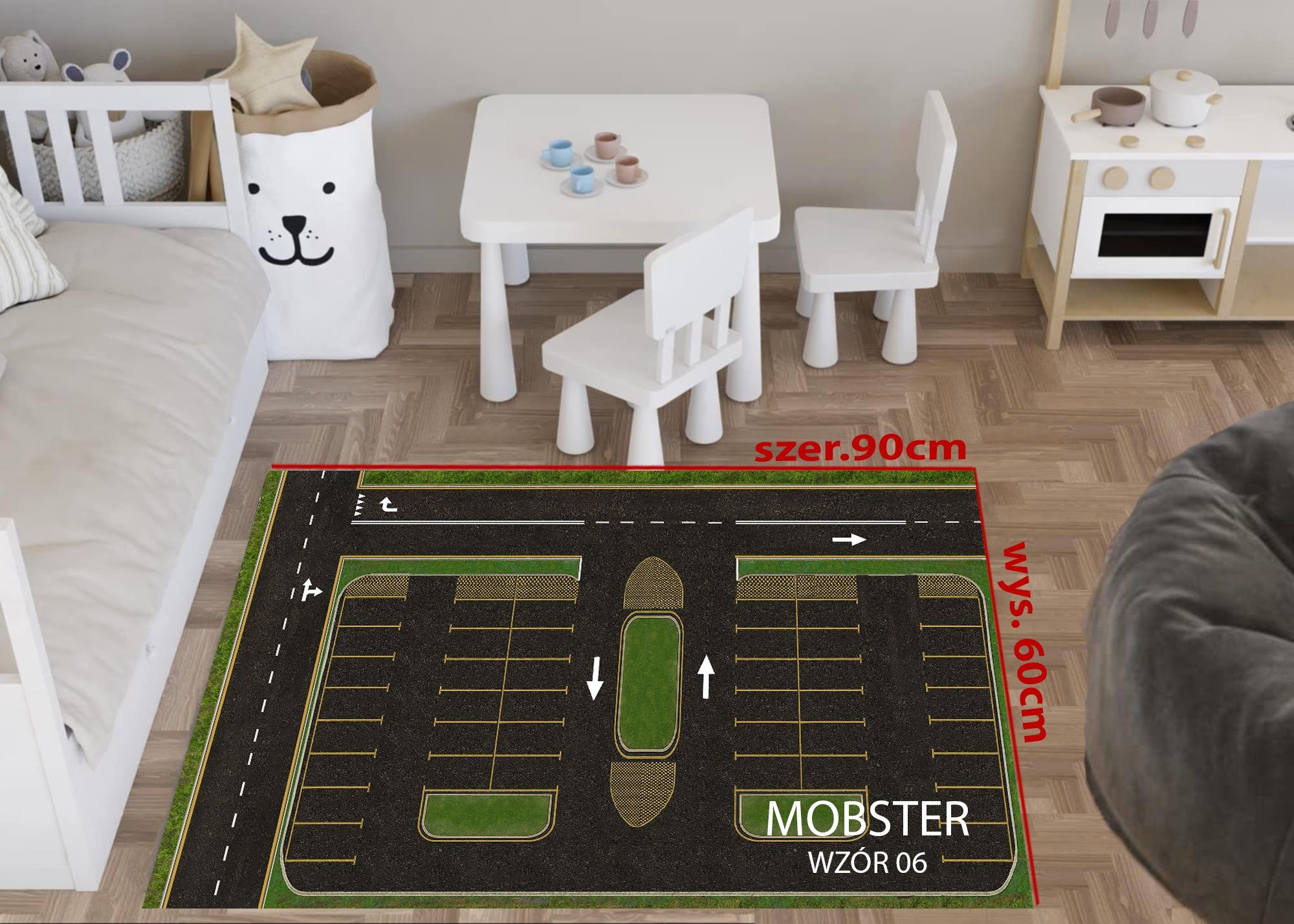 Mata playmat hot wheels samochodziki prezent urodziny wyścigi cars