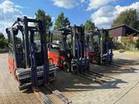 wózek widłowy LINDE E25L-01 EVO kabina przesuw paletyzer bateria 2023'