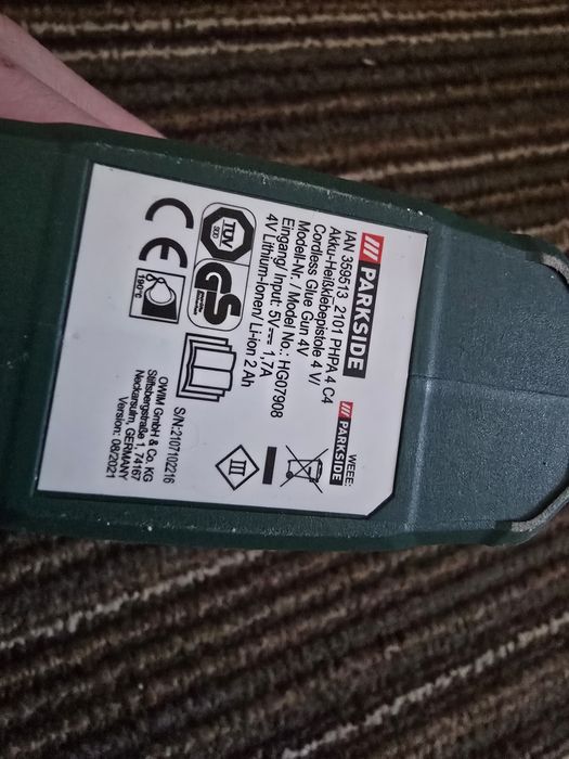 PARKSIDE Pistolet do klejenia na gorąco PHPA 4 C4