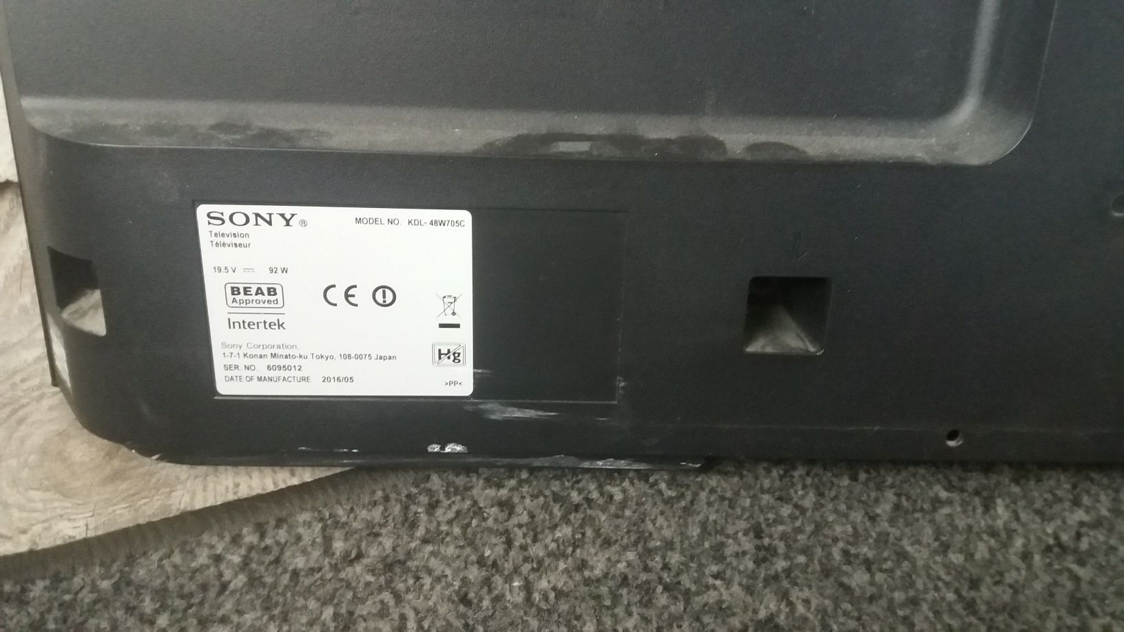 Sprzedam tv 48w705c  sony