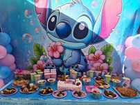 Painel  aniversário stitch