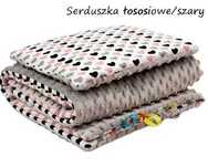 Komplet dla dziecka do wózka/łóżeczka kołderka 75x100+poduszka30x35