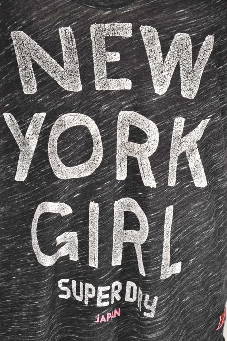 SUPERDRY New York Girl Koszulka Damska XL Oryginalna Super Stan