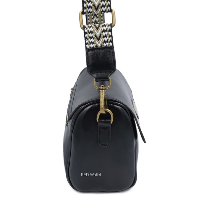 Сумка жіноча шкіряна leather W036 black Сумка женская кожаная черная