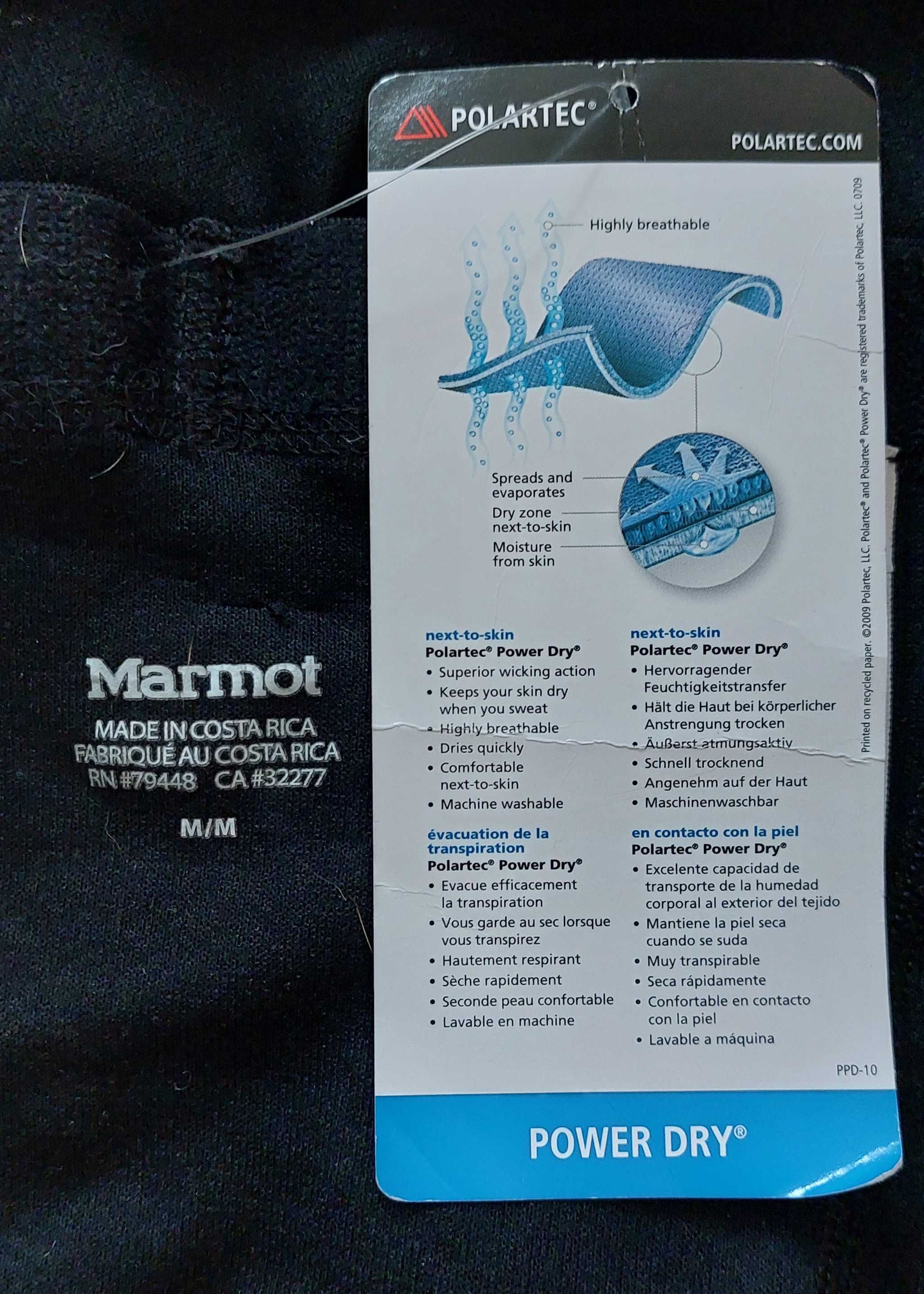 Marmot kalesony sportowe Polartec power dry MM