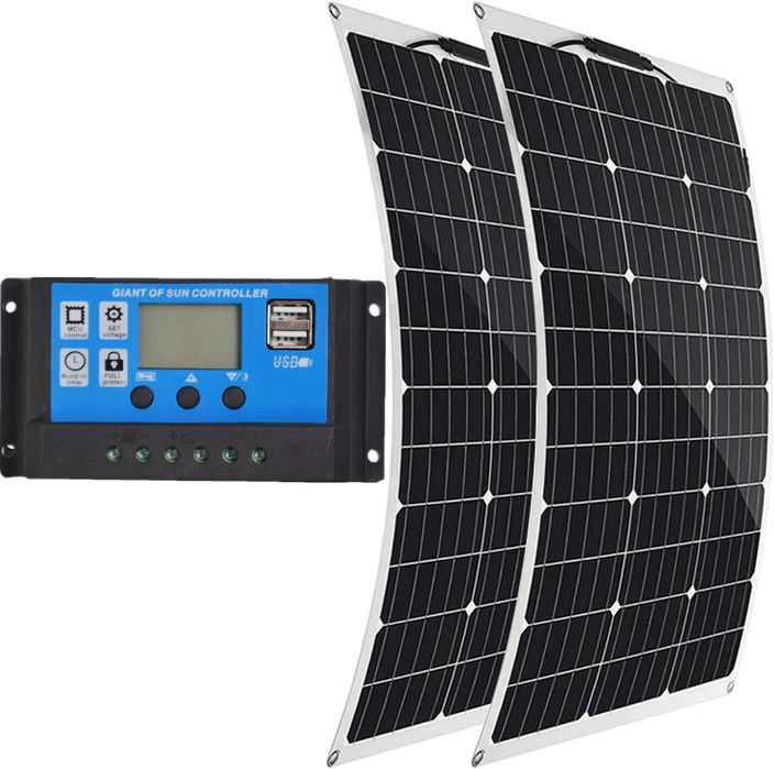 Гибкие солнечные панели, 200W/11.12A комплект Dokio DFSP