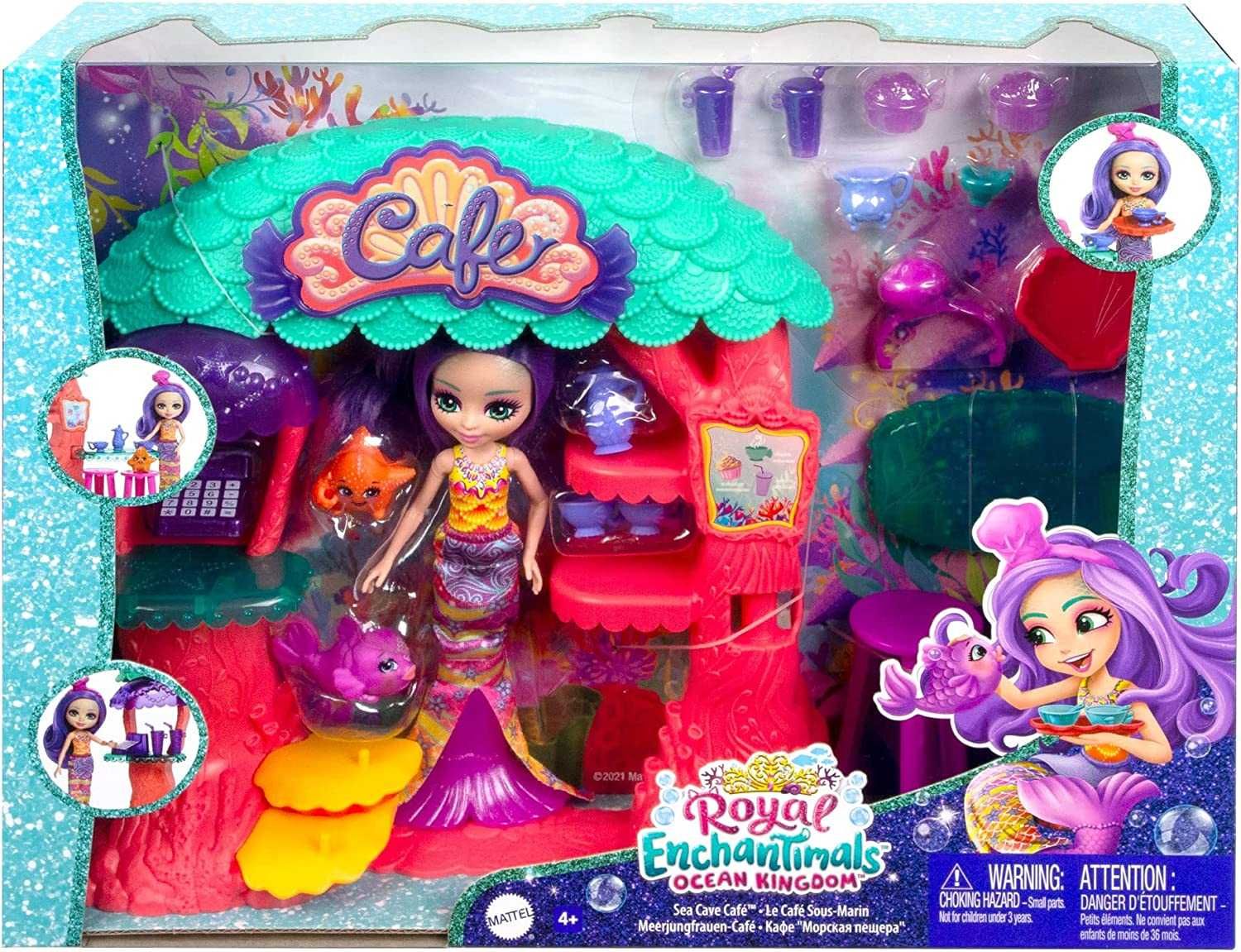 Набір Enchantimals Sea Cave Cafe Підводне кафе (HCF86)