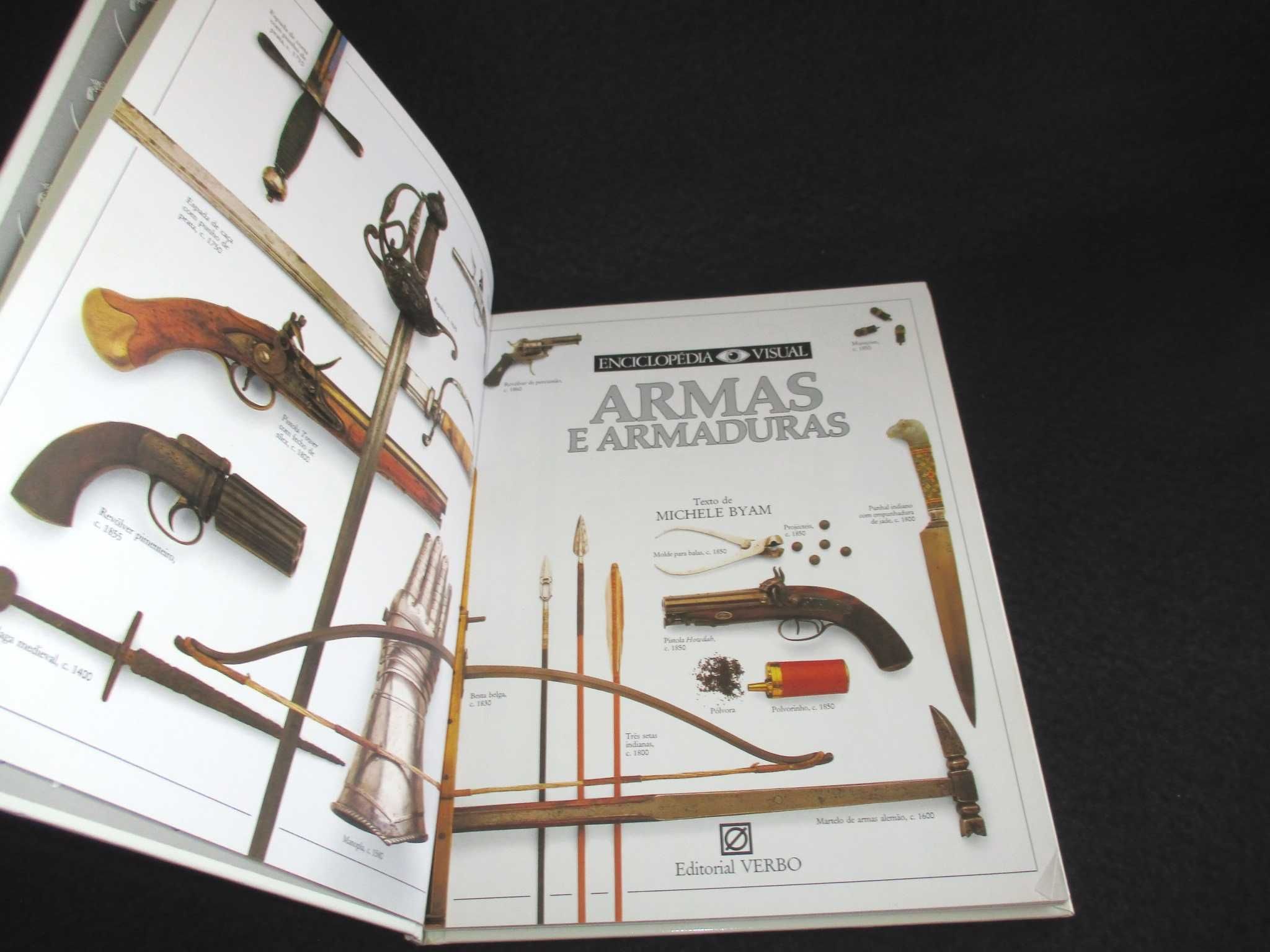 Livro Armas e Armaduras Michele Byam Enciclopédia Visual Verbo
