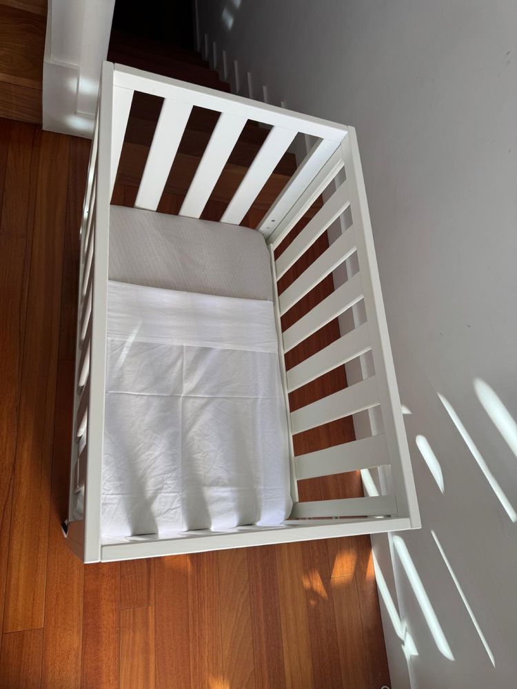 Mini berço branco TRAMA