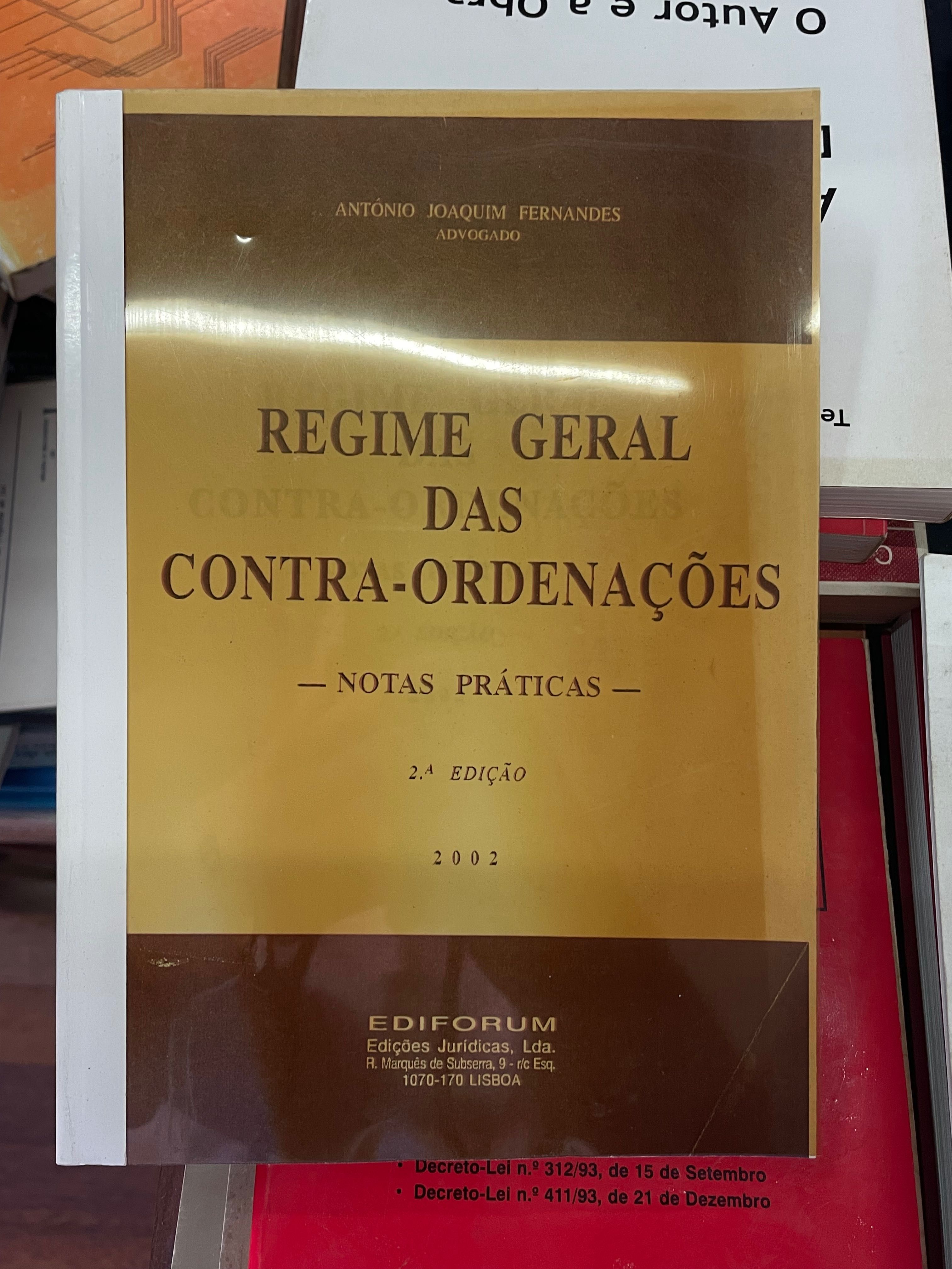 Livro Regime Geral das Contra-ordenações