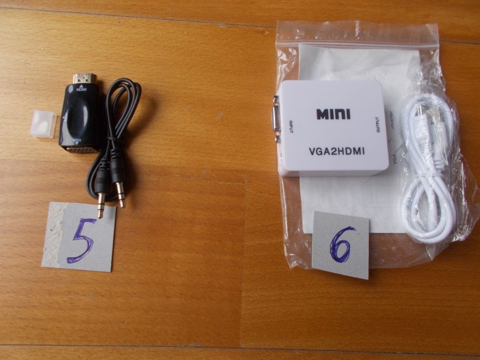 Cabos Video: HDMI para VGA e VGA para HDMI