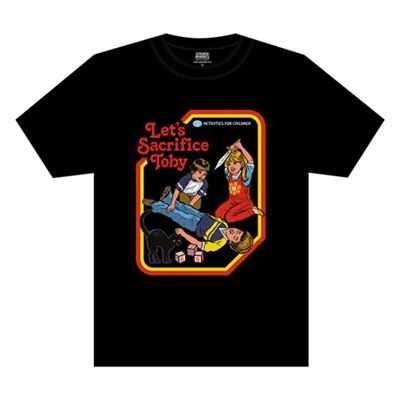 T-Shirt unisexo preta "Let's Sacrifice Tody" (Nova)