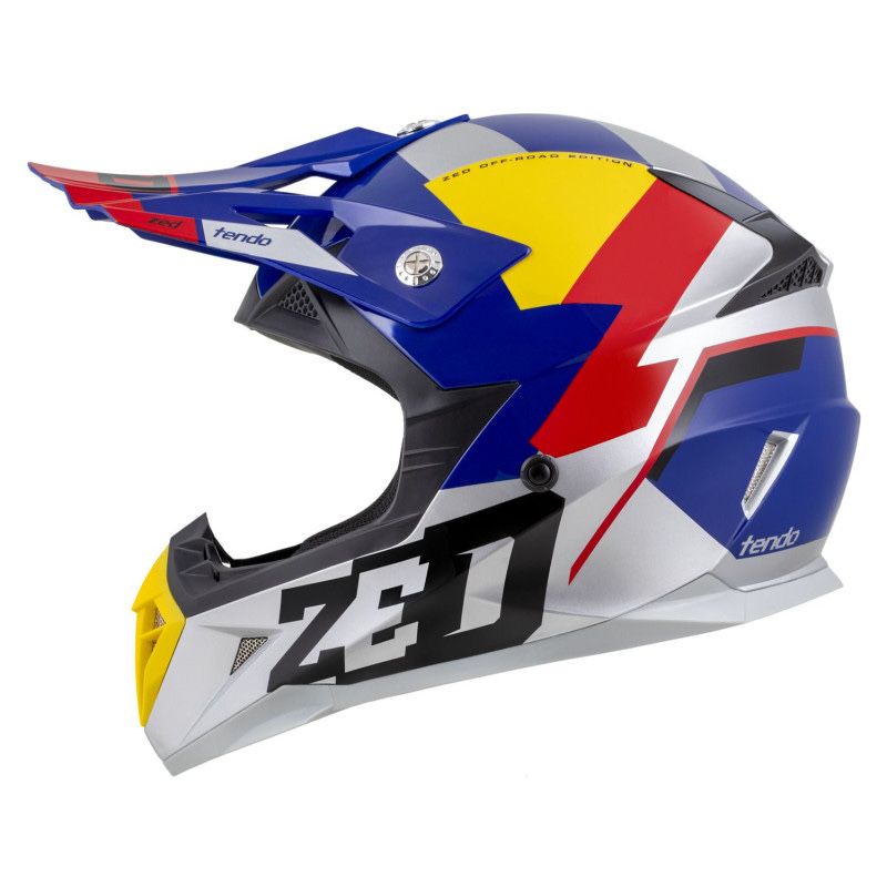 Kask Crossowy motocyklowy Zed ECE06 GRATIS gogle Interkom ready XS-XL