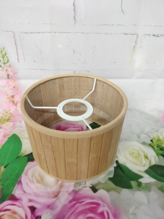 Drewniany klosz na lampkę średnica 16 cm