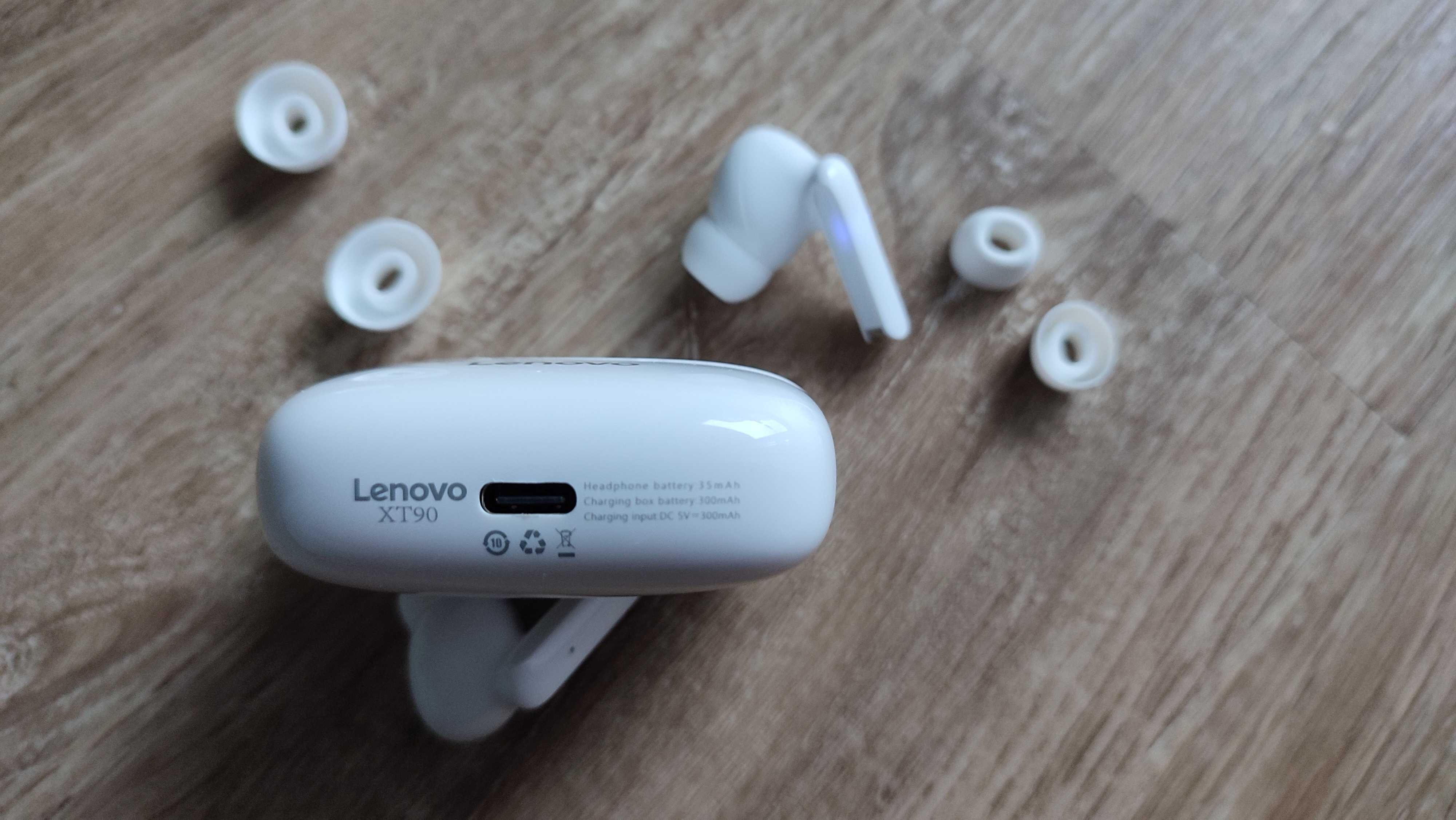 Słuchawki bezprzewodowe Lenovo XT90. Stan: jak nowy