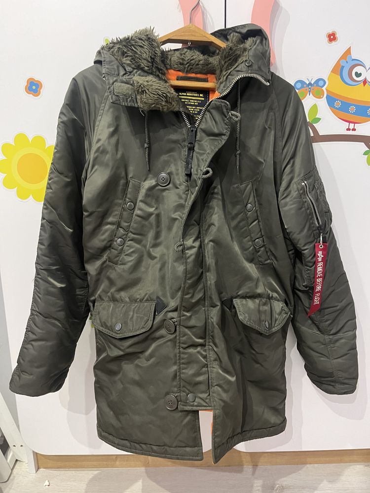 Зимова чоловіча куртка парка ALPHA INDUSTRIES N-3B