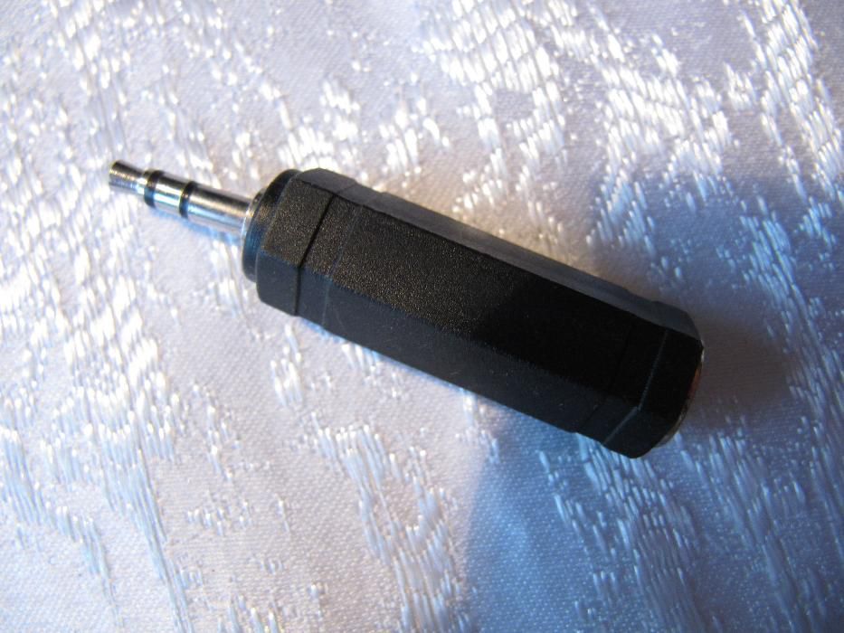 Переходник джек 6,3 - 3,5 мм для микрофона или наушников