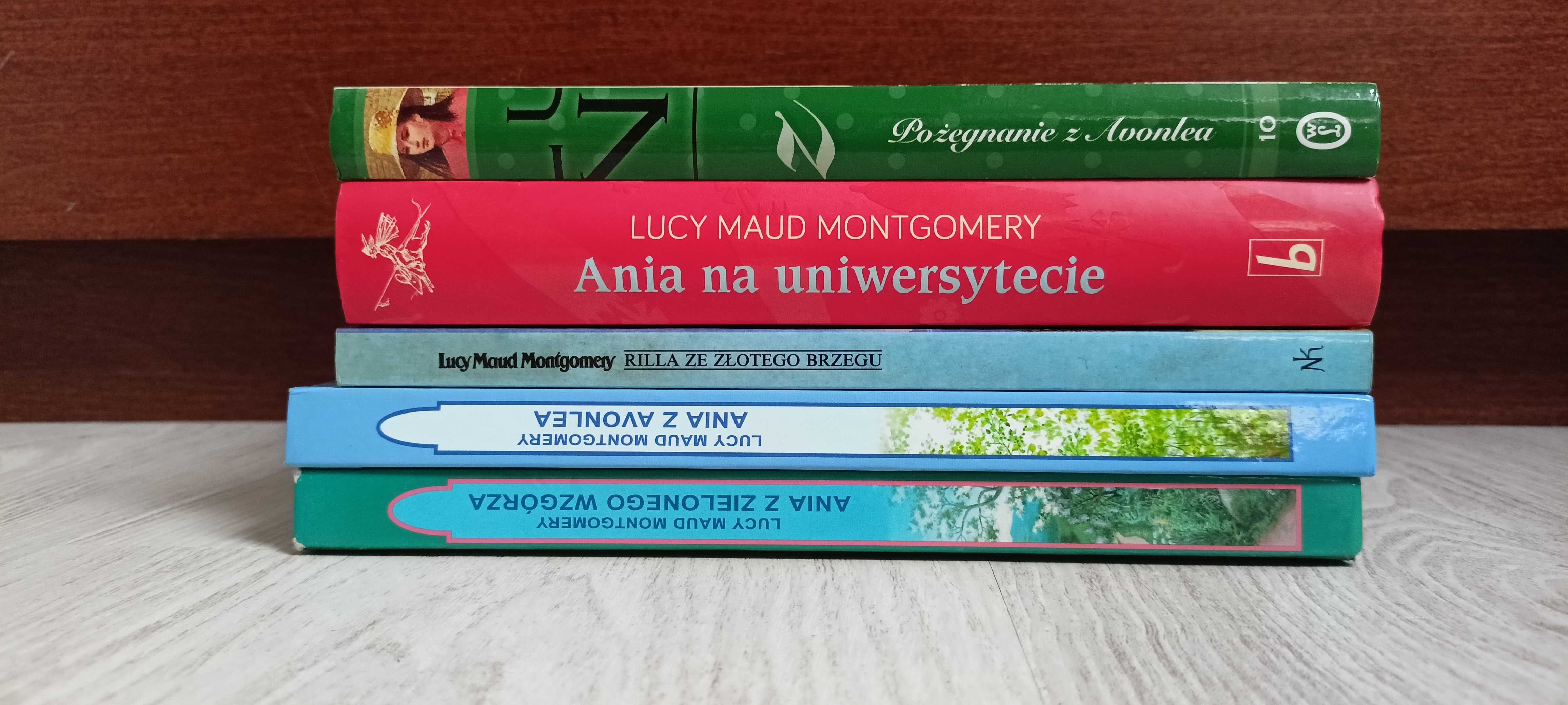 5x Montgomery Ania z Zielonego Wzgórza Avonlea Na uniwersytecie Rilla