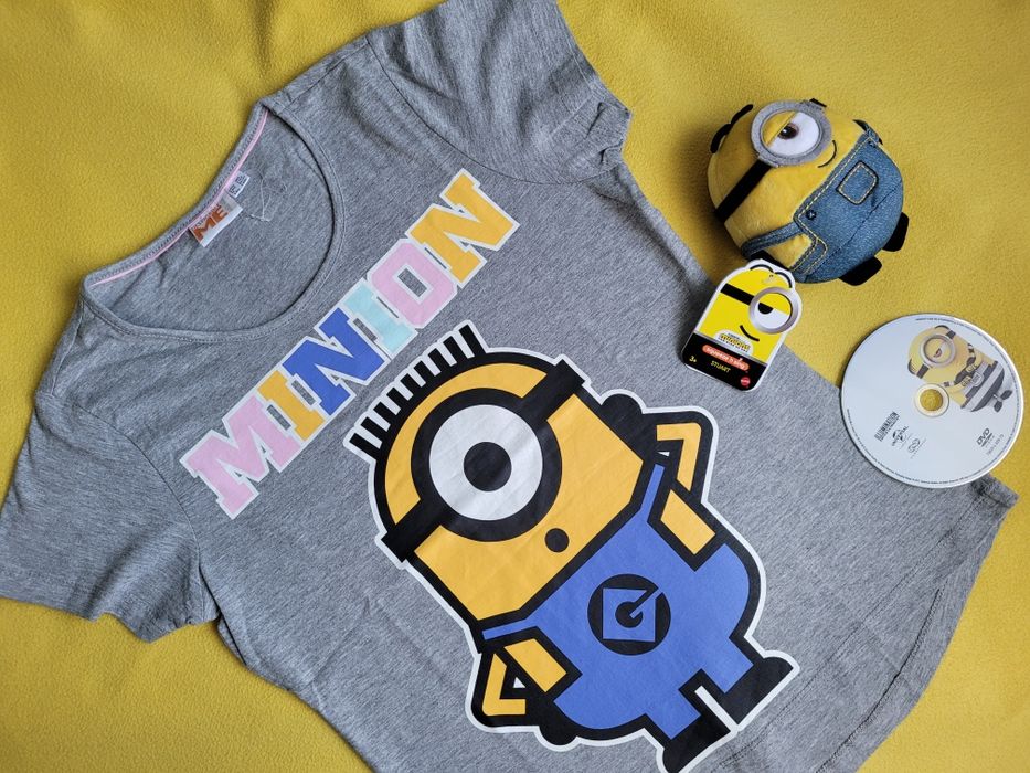 Zestaw Minionki nowa maskotka pluszak koszulka t-shirt  DVD