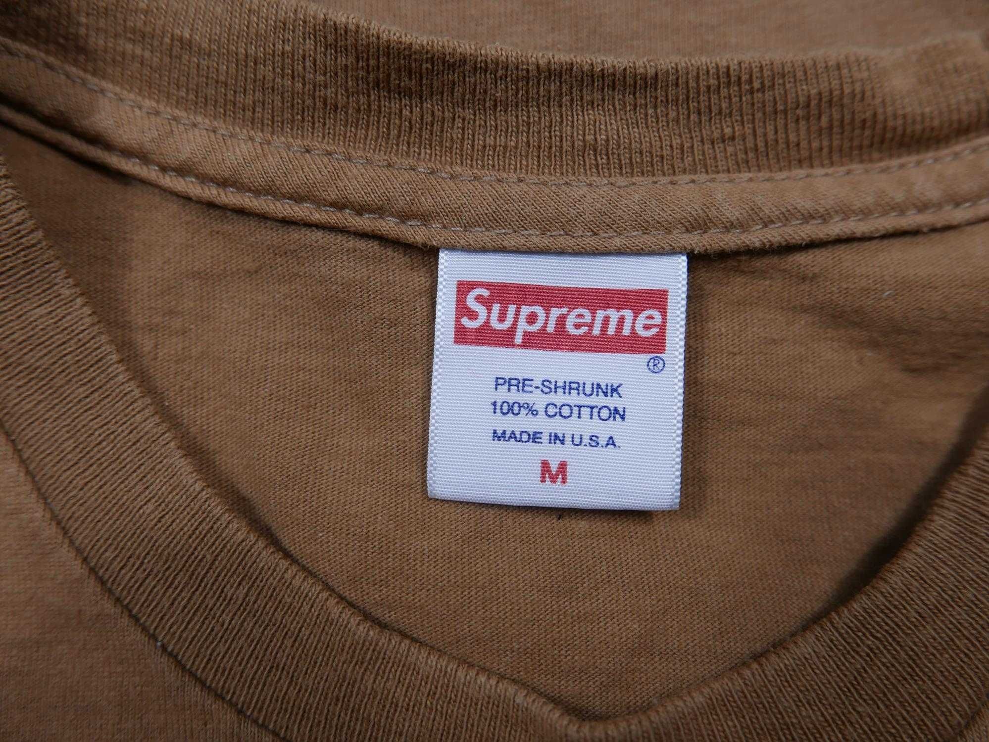 Supreme T-shirt Koszulka Go F Yourself Brązowy Pocket M