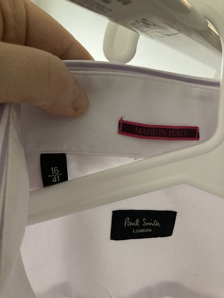 Koszula biała meska slim fit Paul Smith