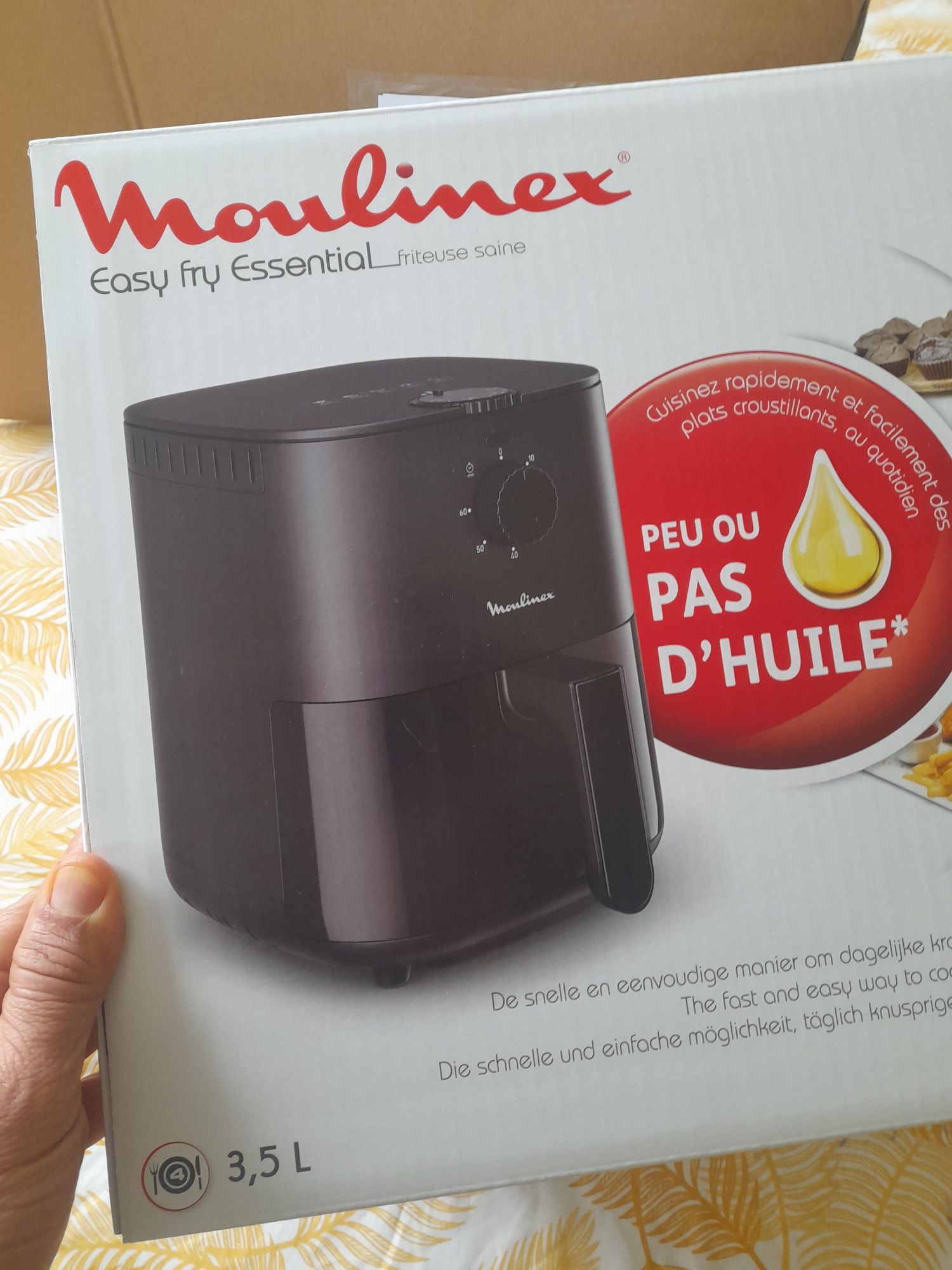 Air Fryer Moulinex 3.5L novo na caixa